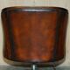 Restored leather captain's or director's chair