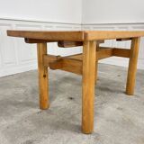 Table vintage 1975 en bois de pin