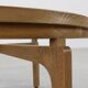 Table basse en bois de cèdre et verre, Italie fin du 20e siècle
