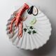 Vintage ceramic serving dish from the 1980s, hand-painted lobster design.