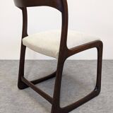 Set of 4 Baumann sled chairs, France circa 1970.