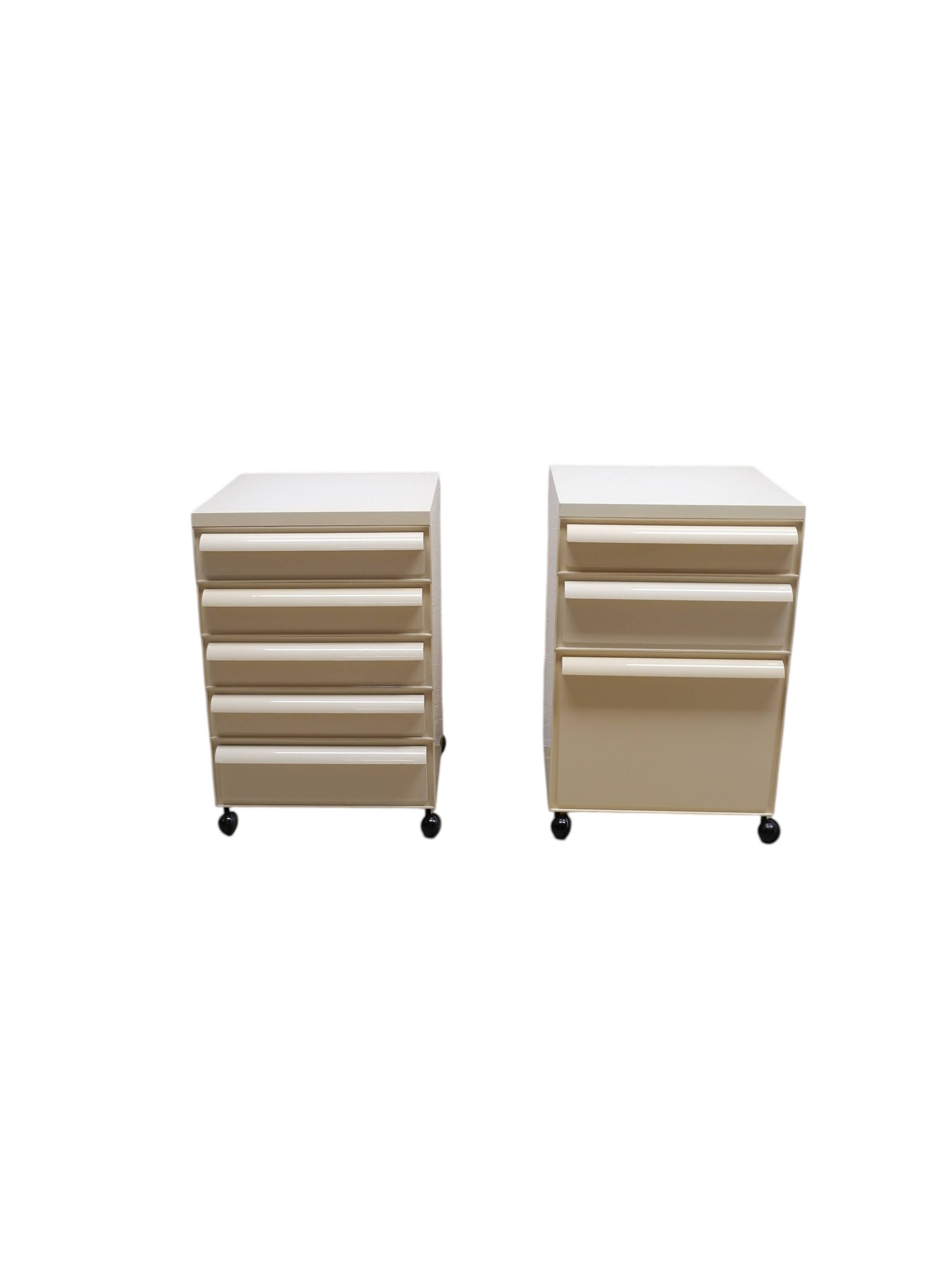 Set of 2 Kartell bedside tables