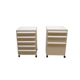 Set of 2 Kartell bedside tables