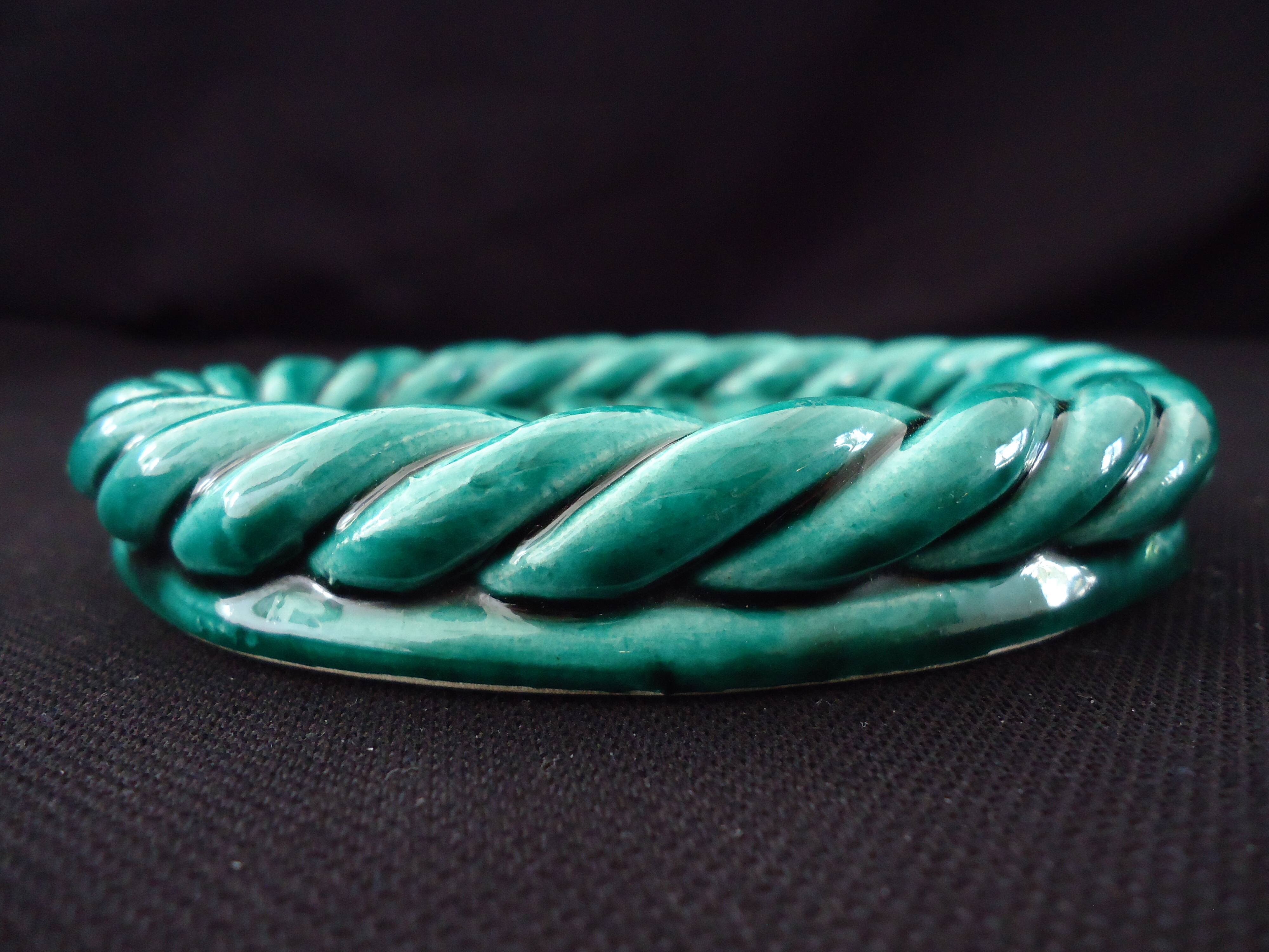 Varnished ceramic bottle coaster Vallauris (A107-2)