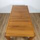 Table extensible en orme massif, Maison Regain, années 60