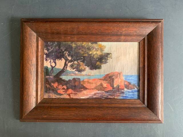 Southern landscape painting, signed oil painting, 1930