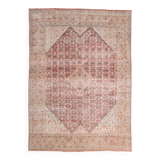 Old Antique 1955s Red Persian Heriz Rug, 274x378Cm