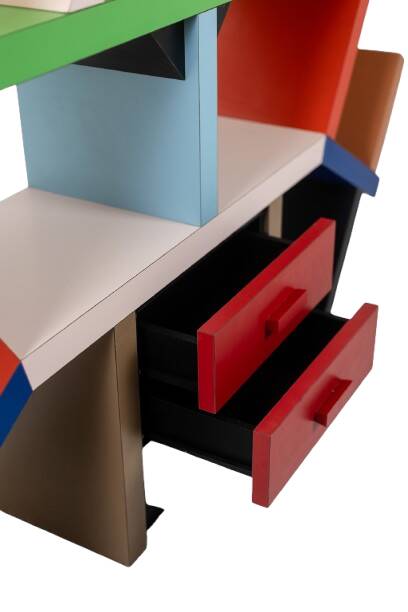 Ettore Sottsass for Memphis. Carlton Library. Year 1981.