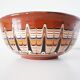 Terracotta salad bowl Bulgaria folk art