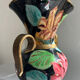 Handled ceramic vase from Vallauris, signed