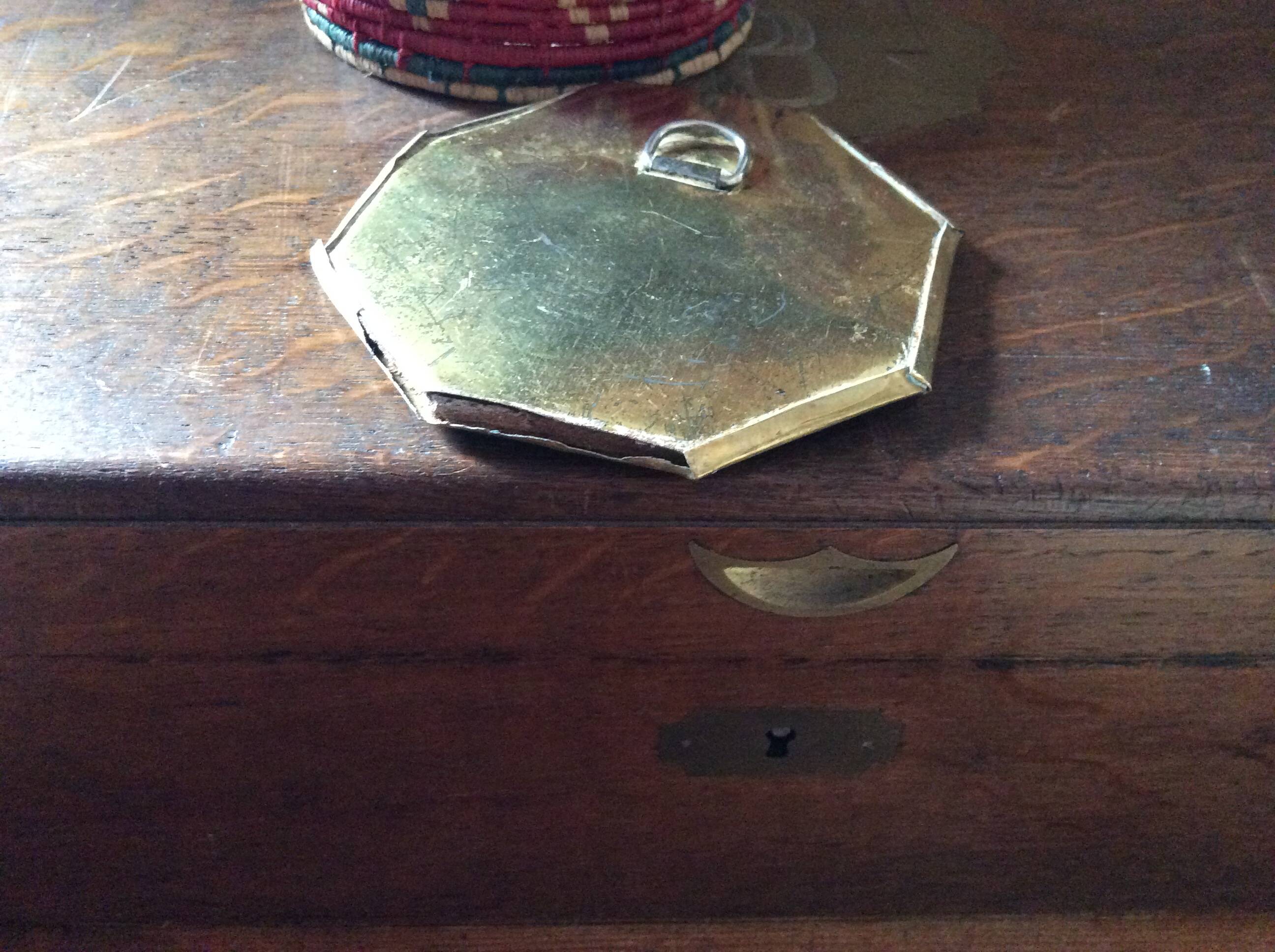 Brass mirror