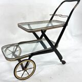 Mid-century serving bar cart, italy 1950s
