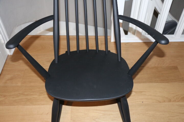 Ercol black rocking chair