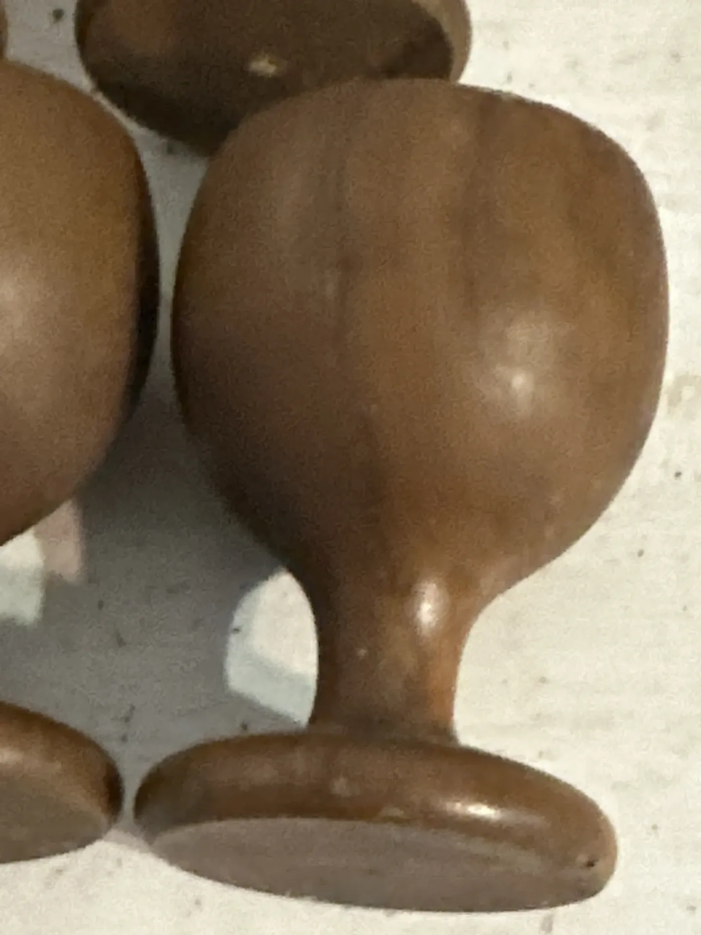 Vintage wooden egg cups – 6 pieces – 1950s