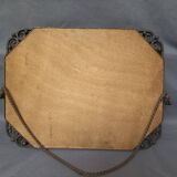 Art Deco mirror 1930 in beaten iron