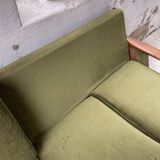 Scandinavian teak bench bed 140