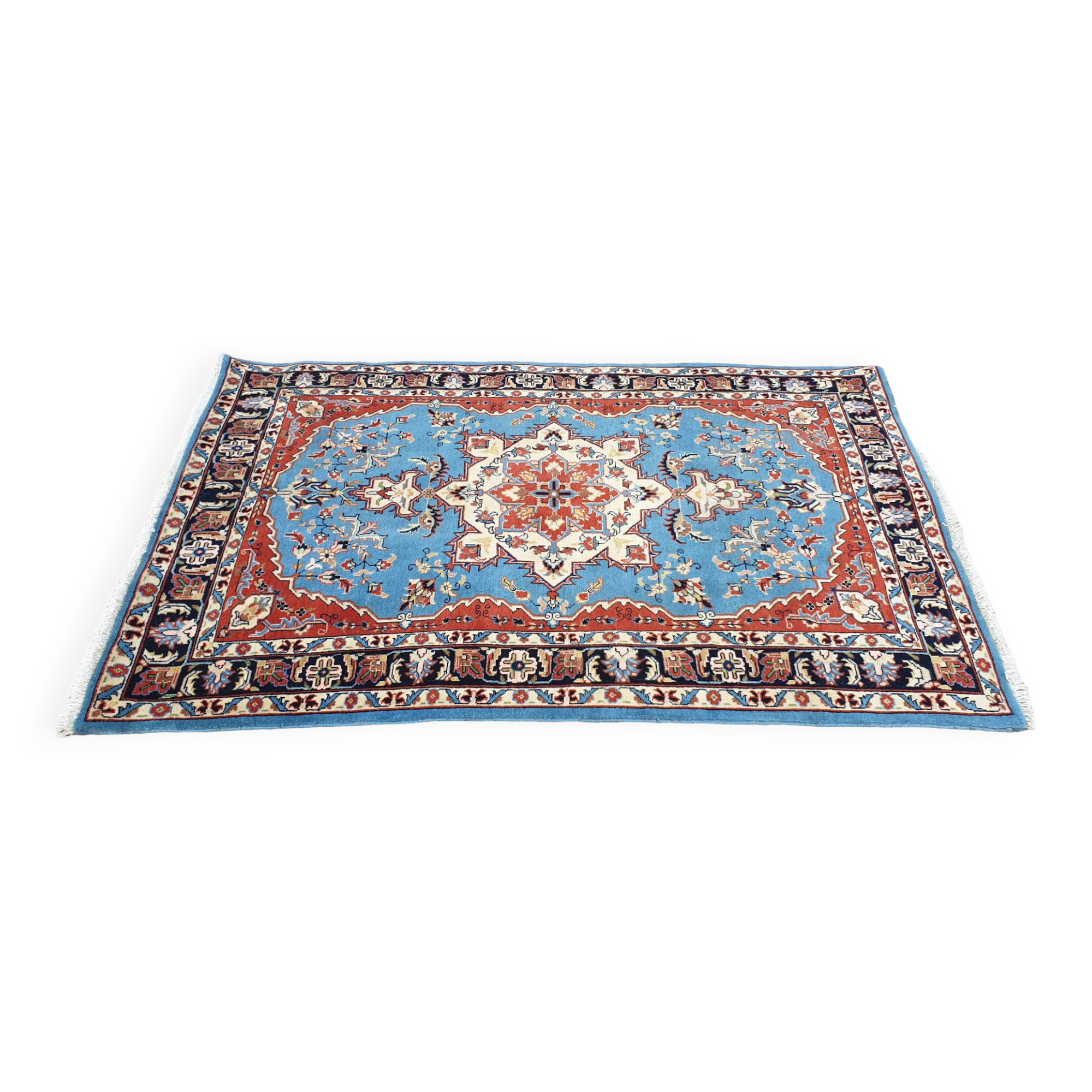 Oriental wool rug entirely handmade