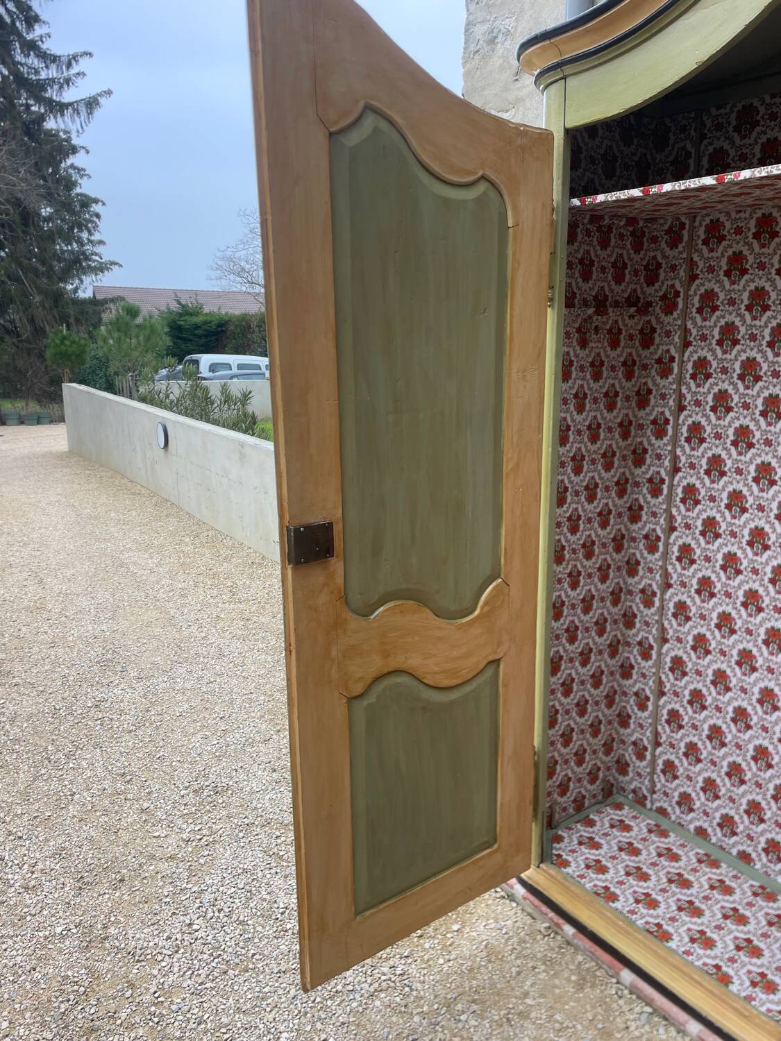 Large antique wardrobe