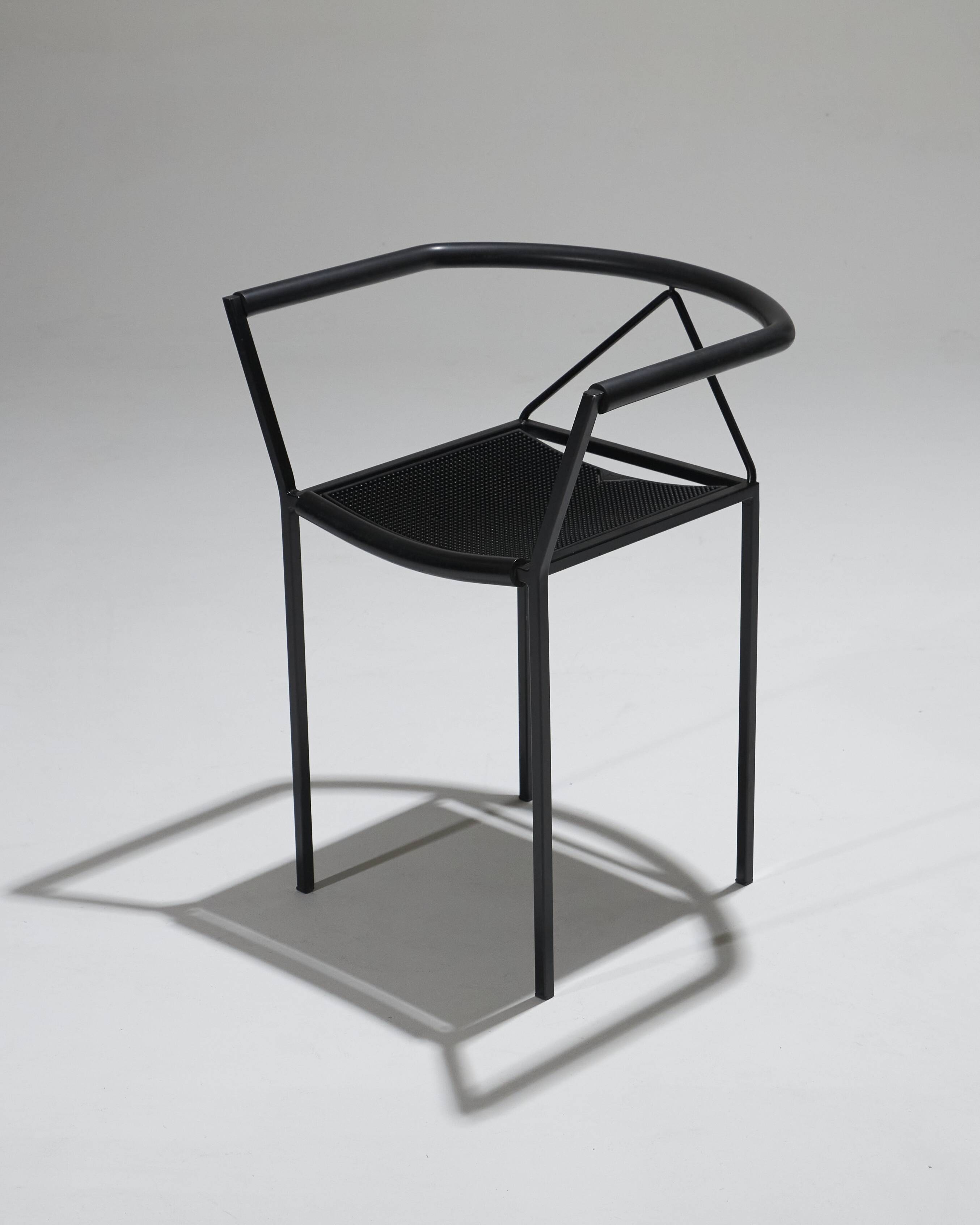 Pair of poltroncina chairs, zeus, maurizio peregalli, 1980s