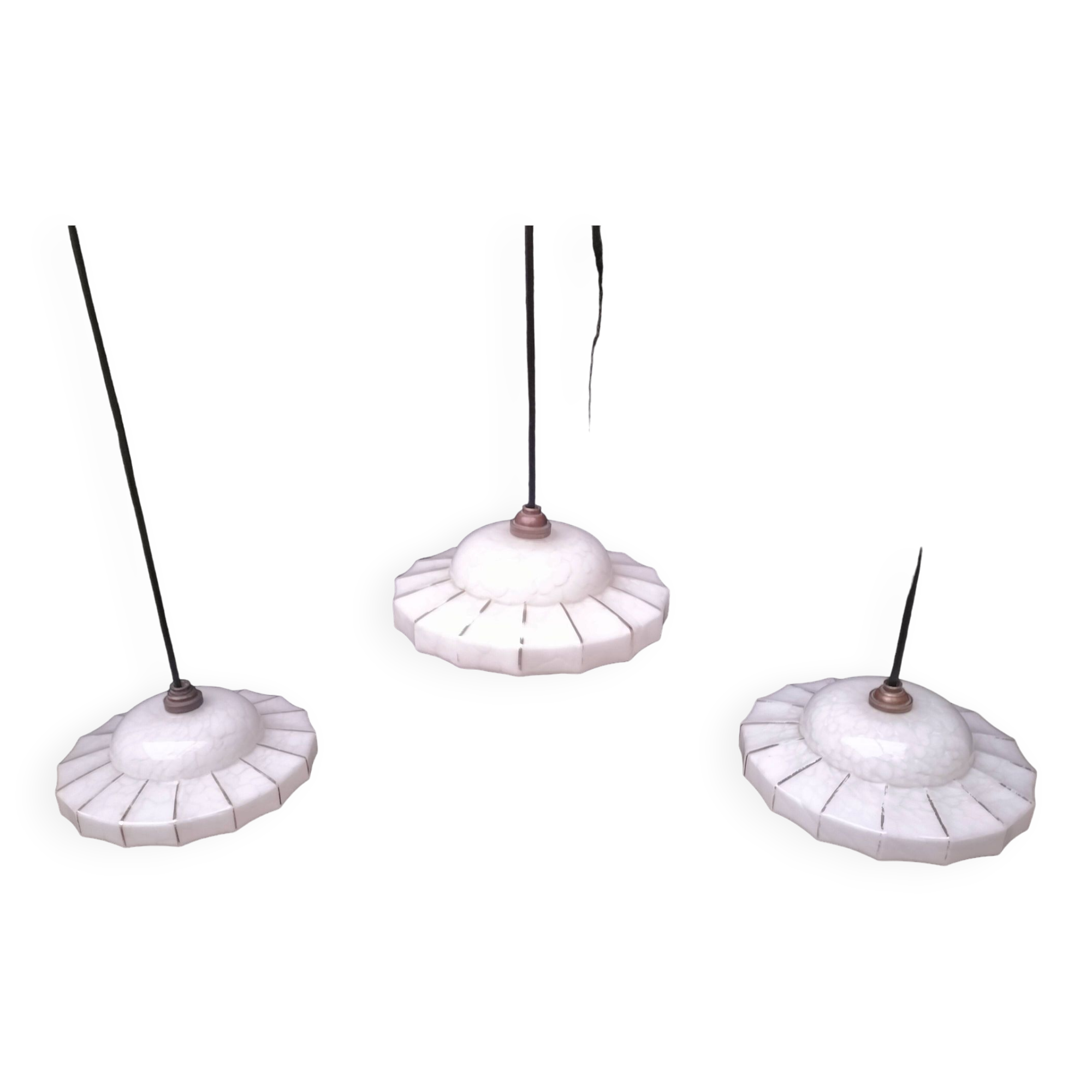 Opaline pendant lights