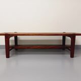 Vintage Scandinavian teak coffee table in the 60s