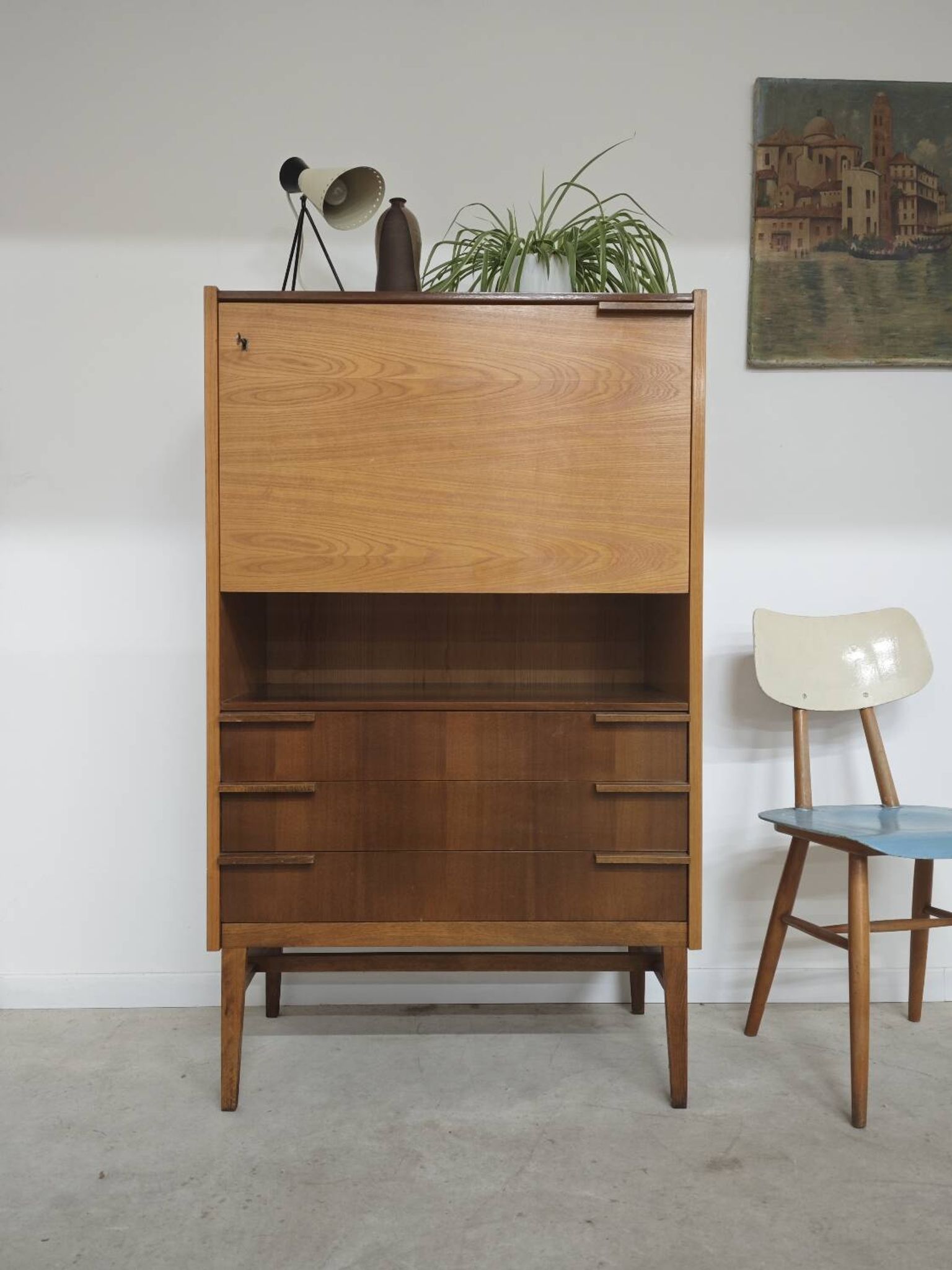 Secretary / Two-tone desk Frantisek Mezulanik for Up Zavody 1960