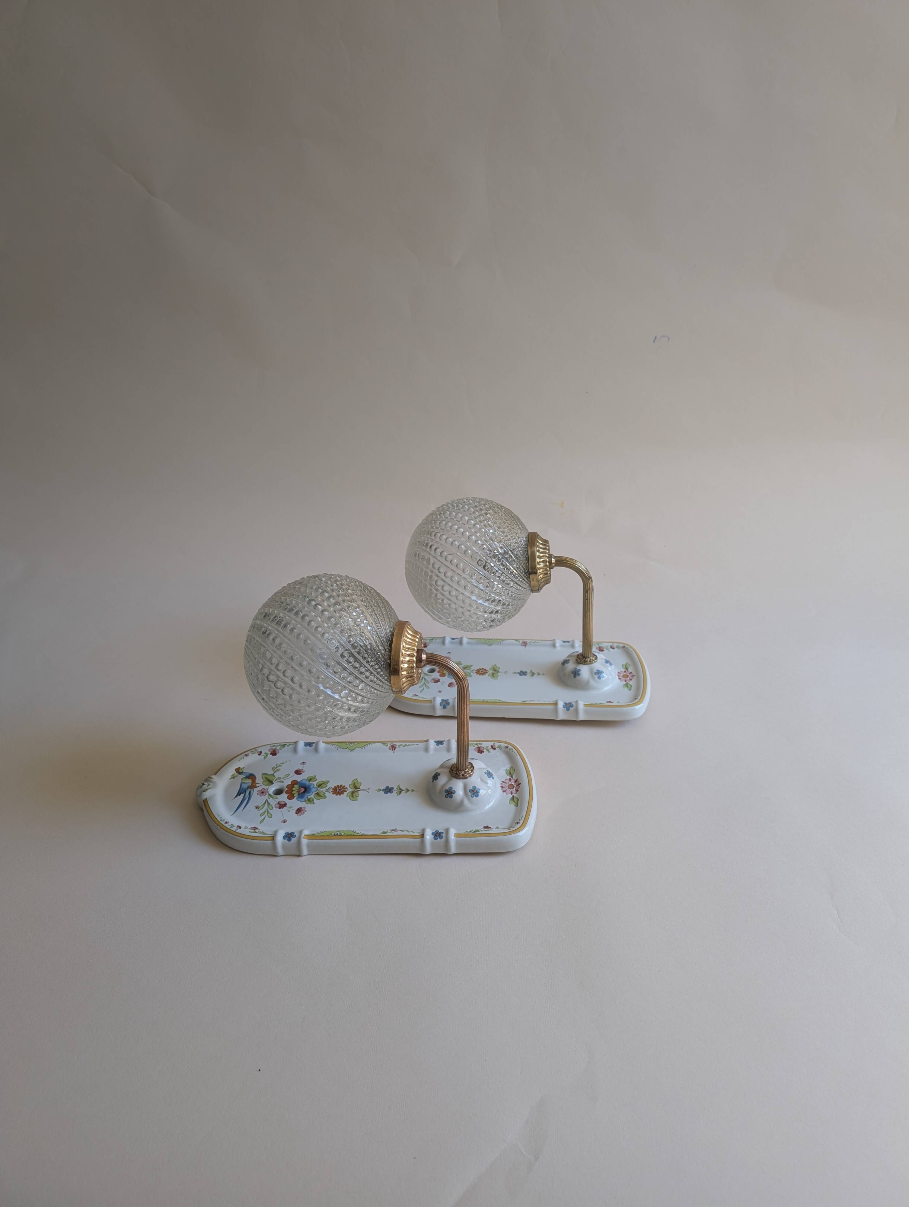 Ceramic wall lights