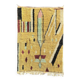 Modern Moroccan Boujad Berber rug in wool