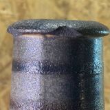 Primavera Art Deco vase, glazed stoneware with blue bird decoration by Marguerite Lehm.