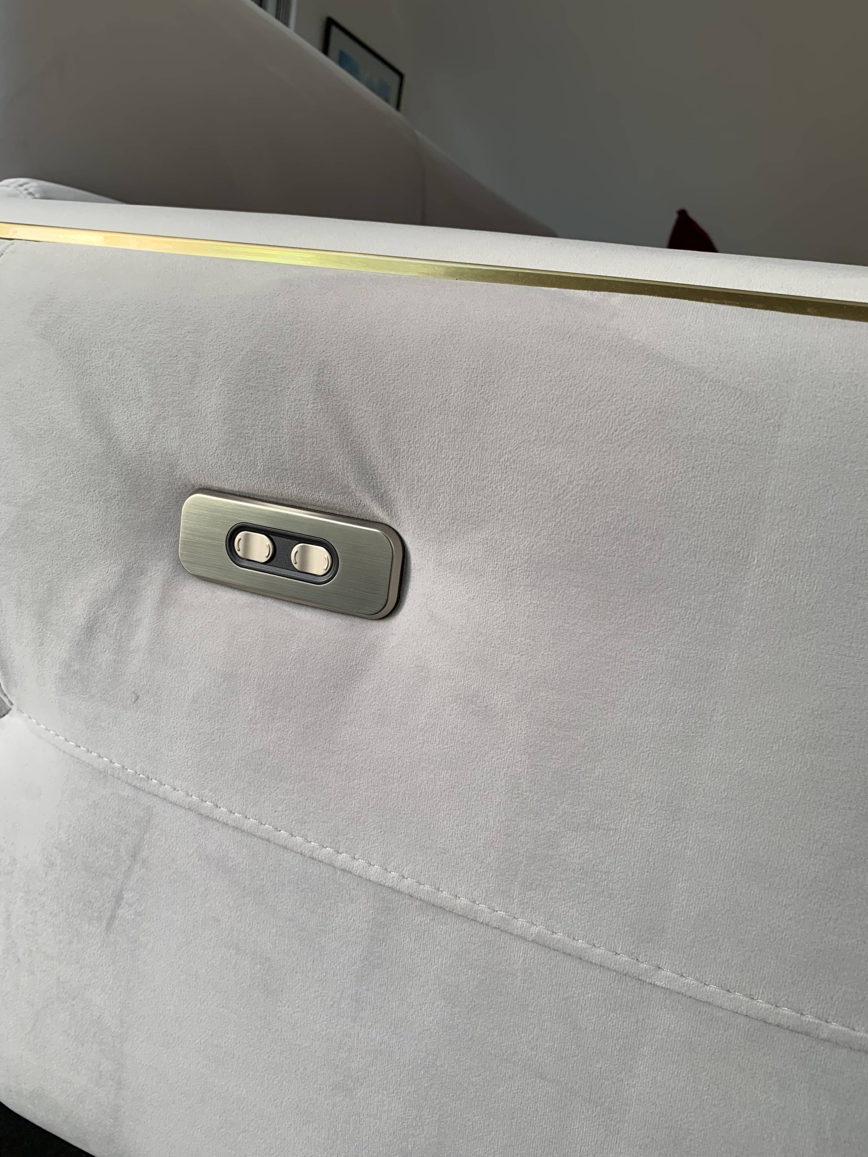 Canape full relax electrique / batteries en tissus