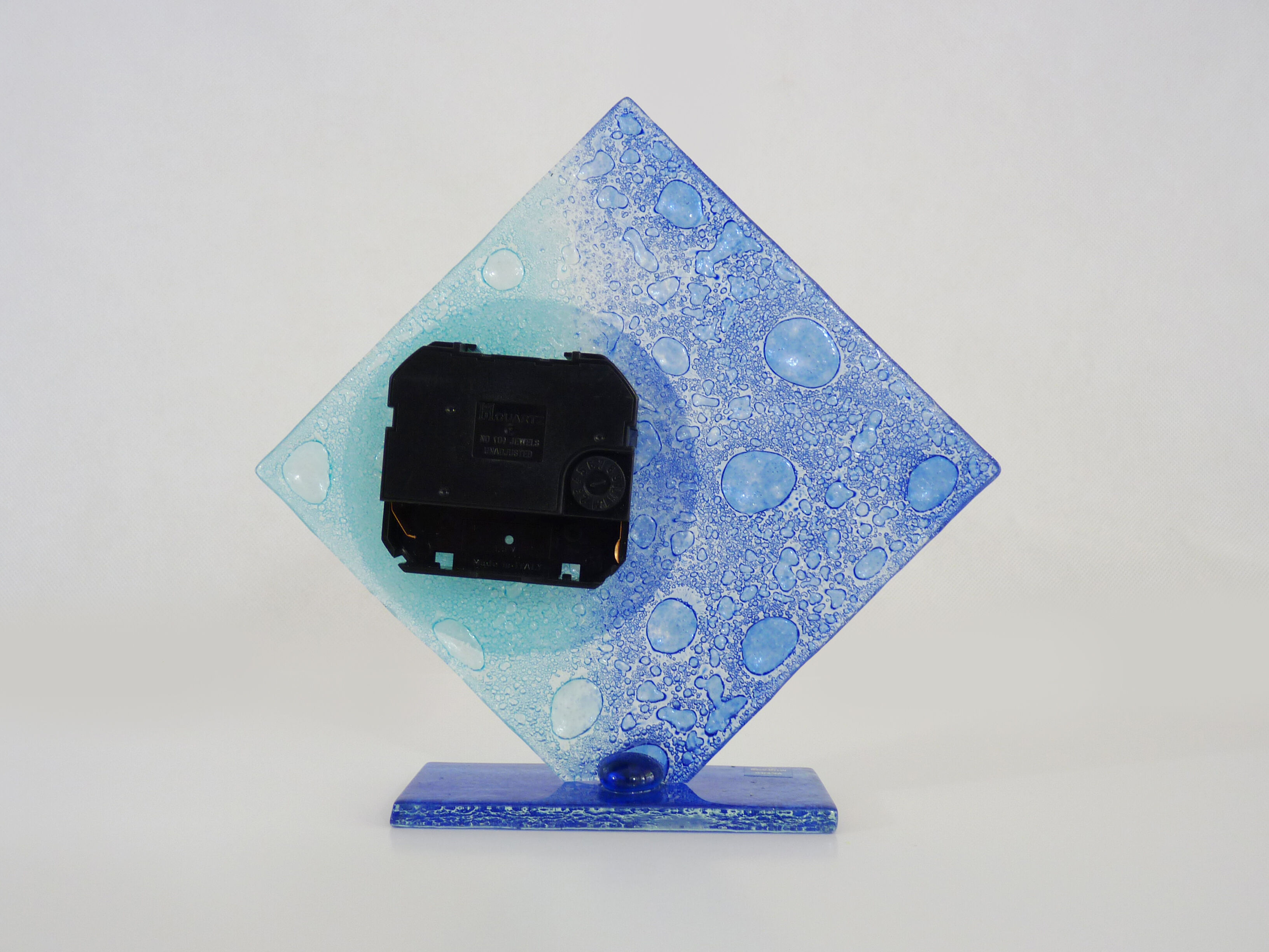Vintage table clock in Murano glass year 70 80