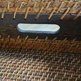 Wooden and wicker top
