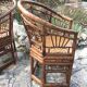 Paire de fauteuils vintage rotin et bambou