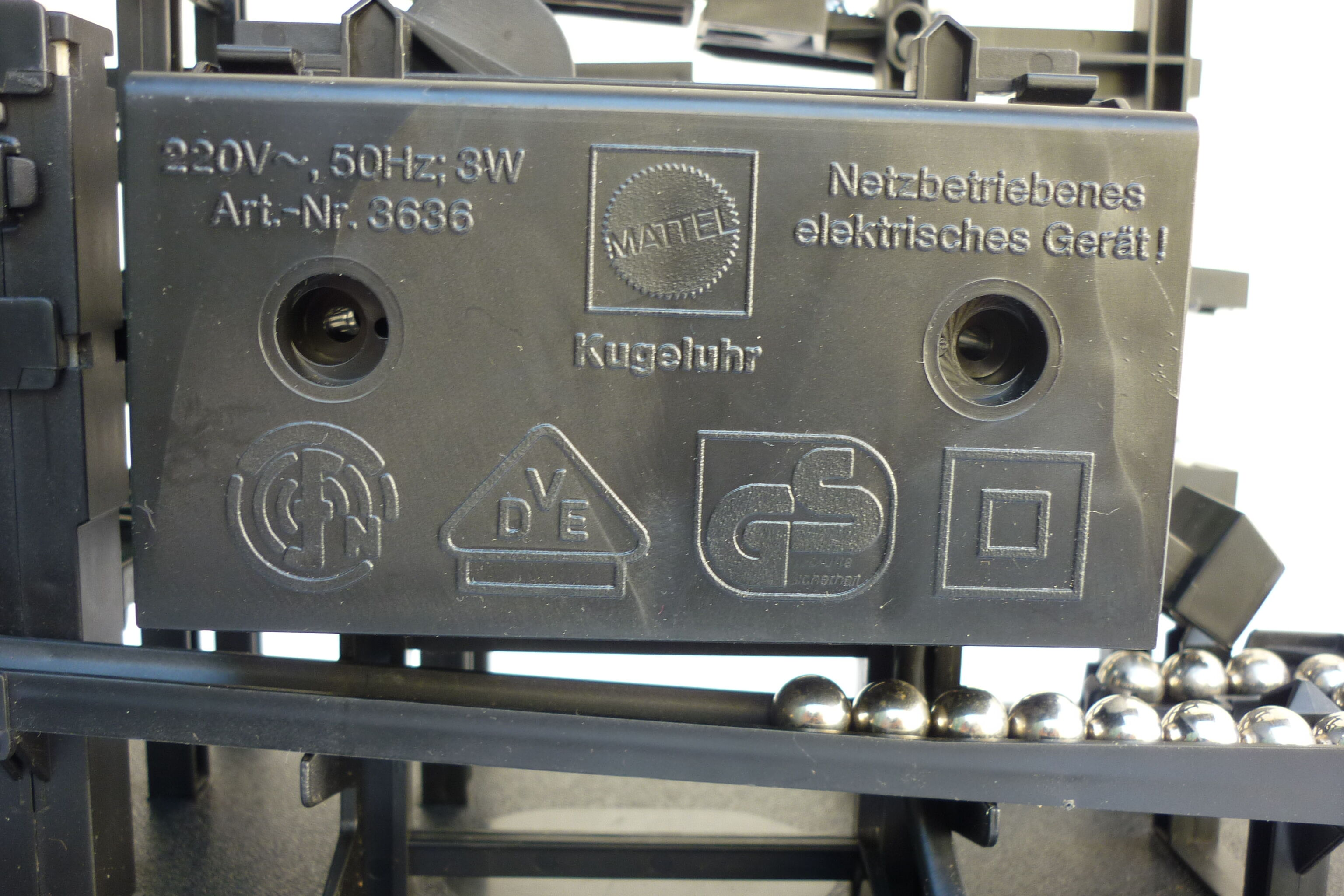 Roll-o-clock Ball Clock-Mattel - 1983