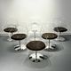 Set of 6 Champagne Armchairs by Erwine & Estelle Laverne, c.1950