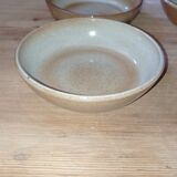 Set of six stoneware plates