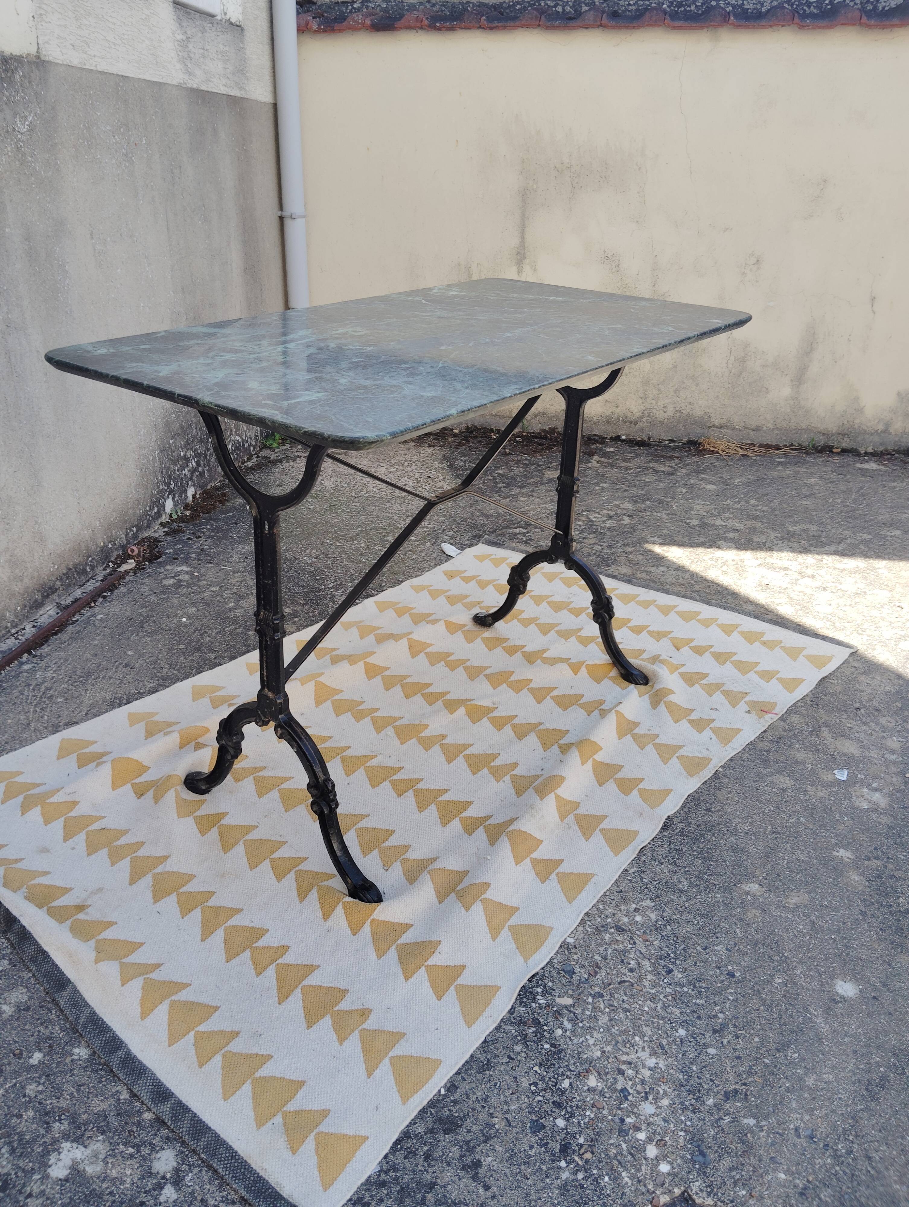 Small metal/marble bistro table