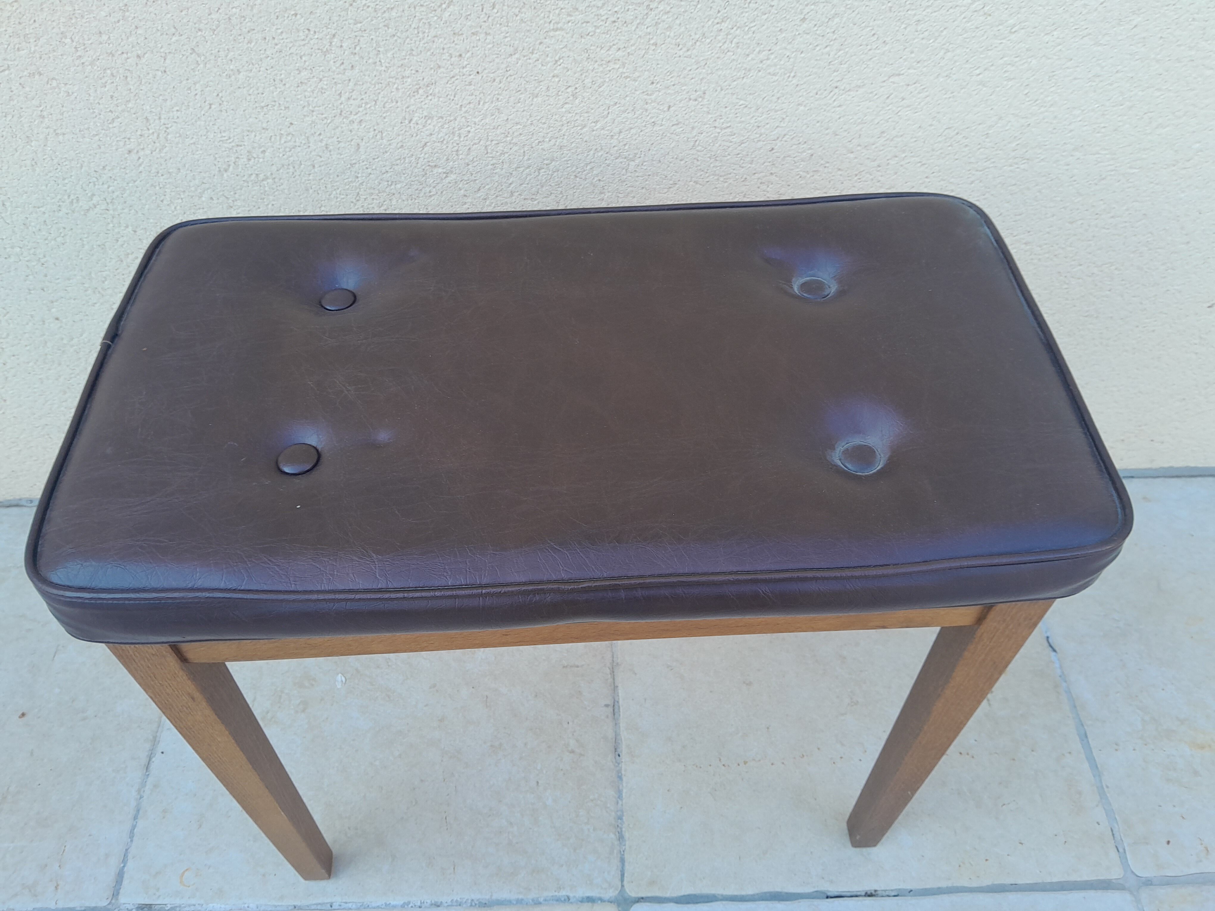 Scandinavian piano stool or chest
