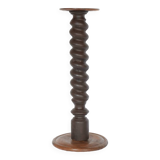 Turned wooden pedestal