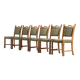 Chaises de salle à manger en chêne danois brutaliste des années 1960 dans le style de H. Kjærnulf
