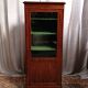 English style display cabinet in marquetry mahogany.