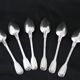 Lot of 6 small silver spoons