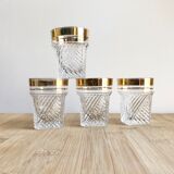 4 small retro glasses