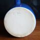 Blue ceramic pitcher