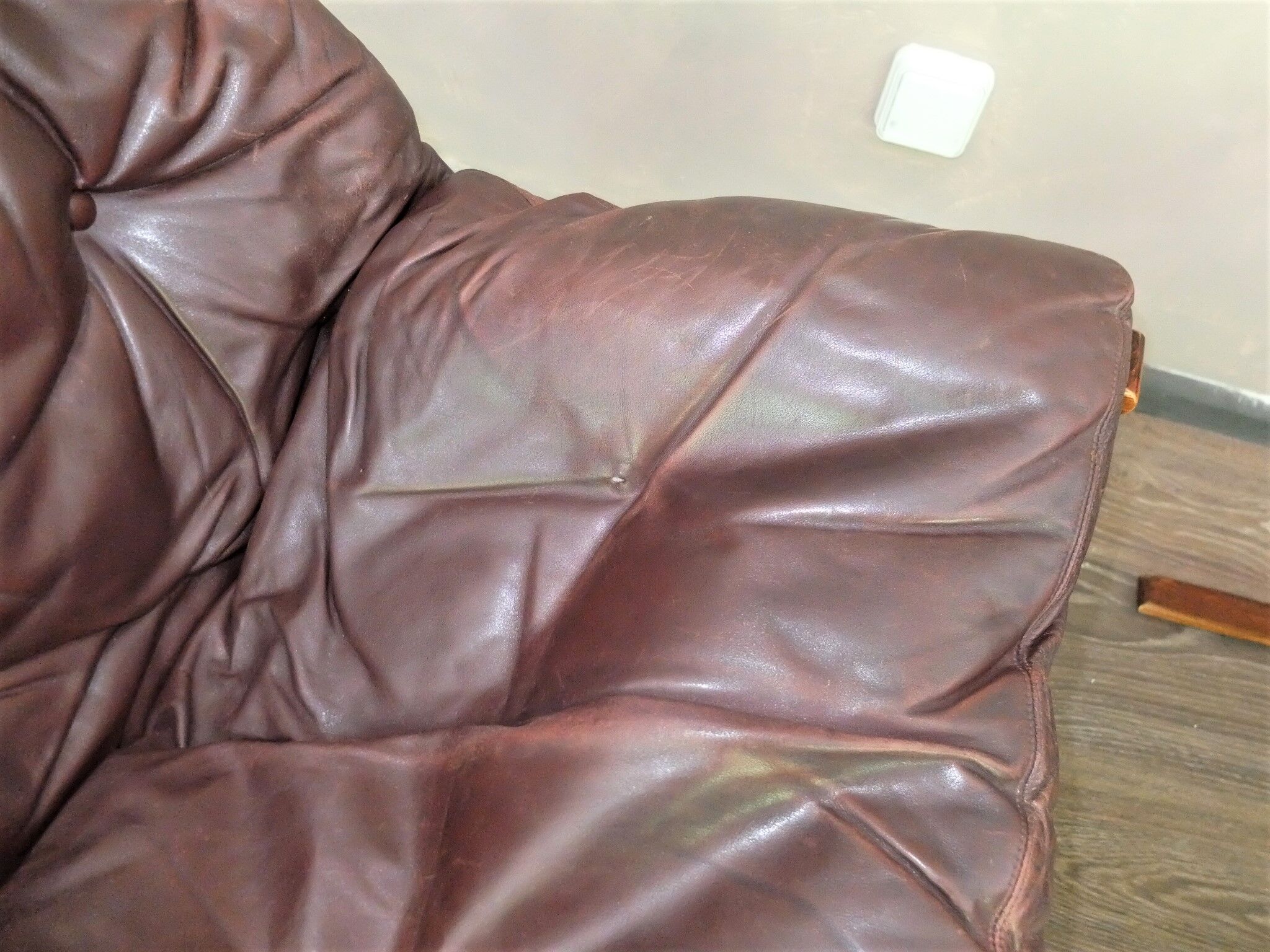 Armchair siesta with its footrest by Ingmar Relling 1960