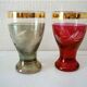Set 6 petits verres cristal coloré