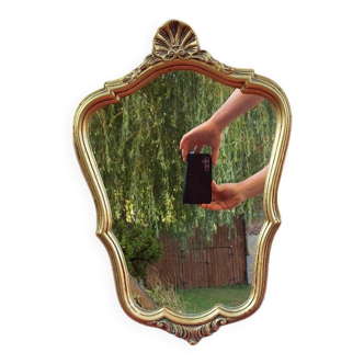 Vintage wooden mirror