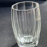 Liquor cabaret - Art Deco - Blown and cut crystal, mahogany or ebony macassar and stainless steel