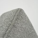 KOMPAS armchairs in grey and white.