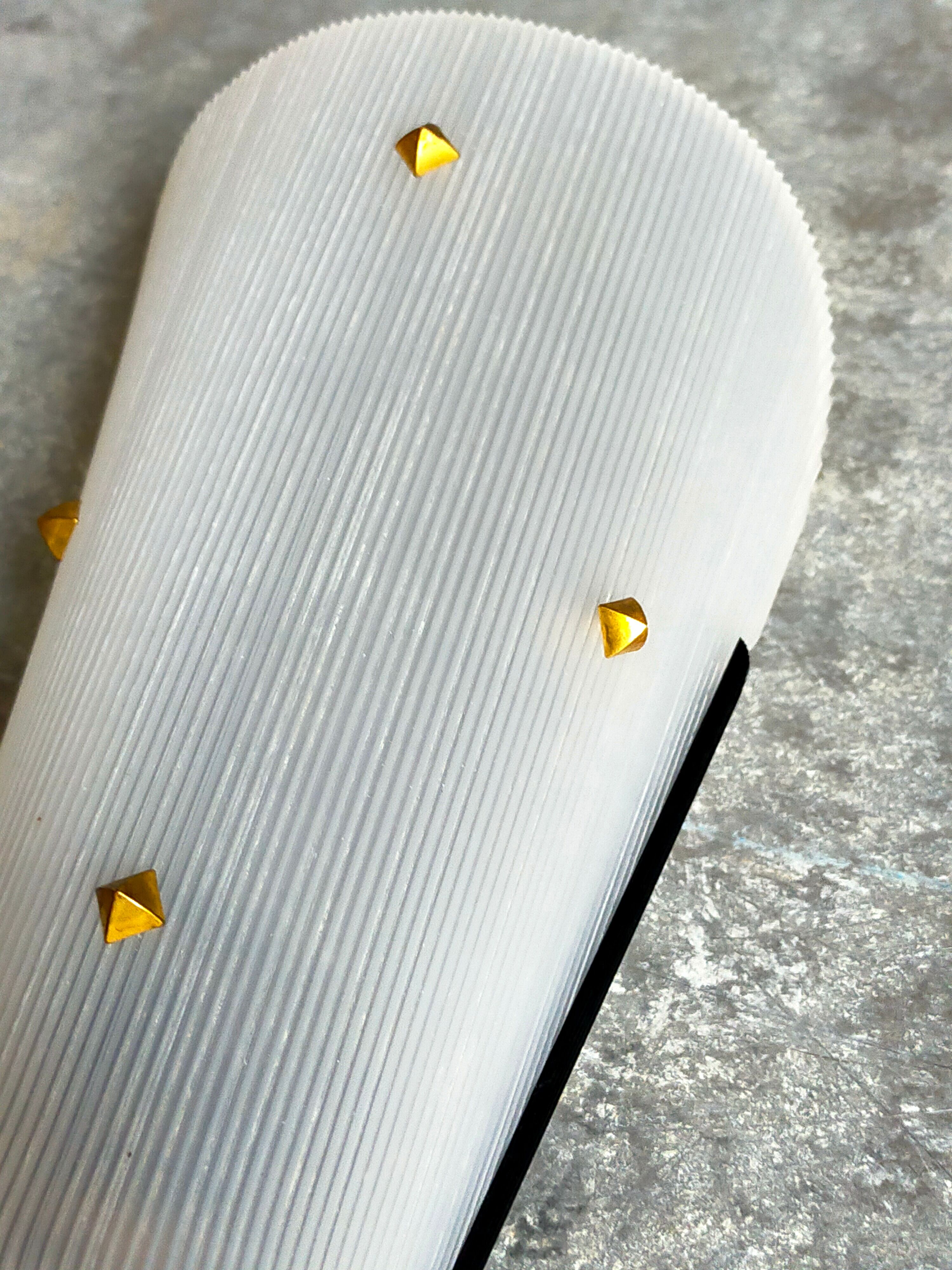 Pair of vintage plexi and bakelite 50s wall lamps